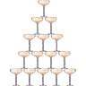 Пирамида из шампанского